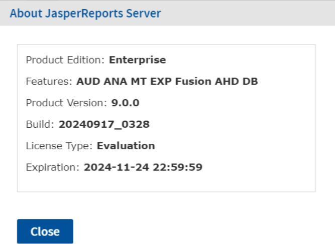 AWS AboutDialog