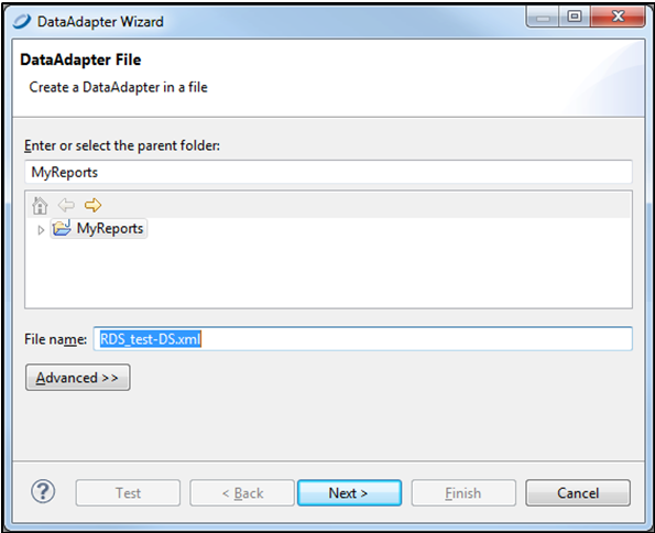 Data Adapter Wizard