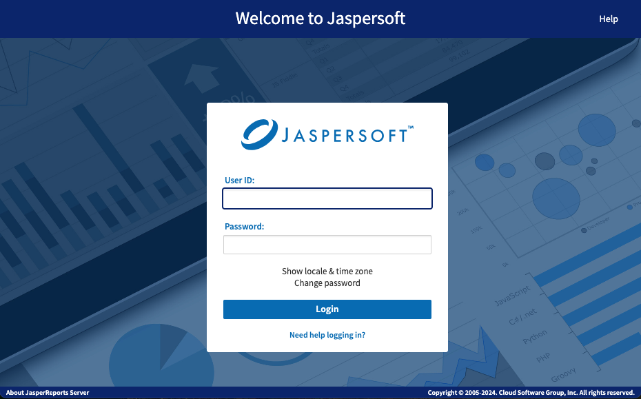 JRS login page