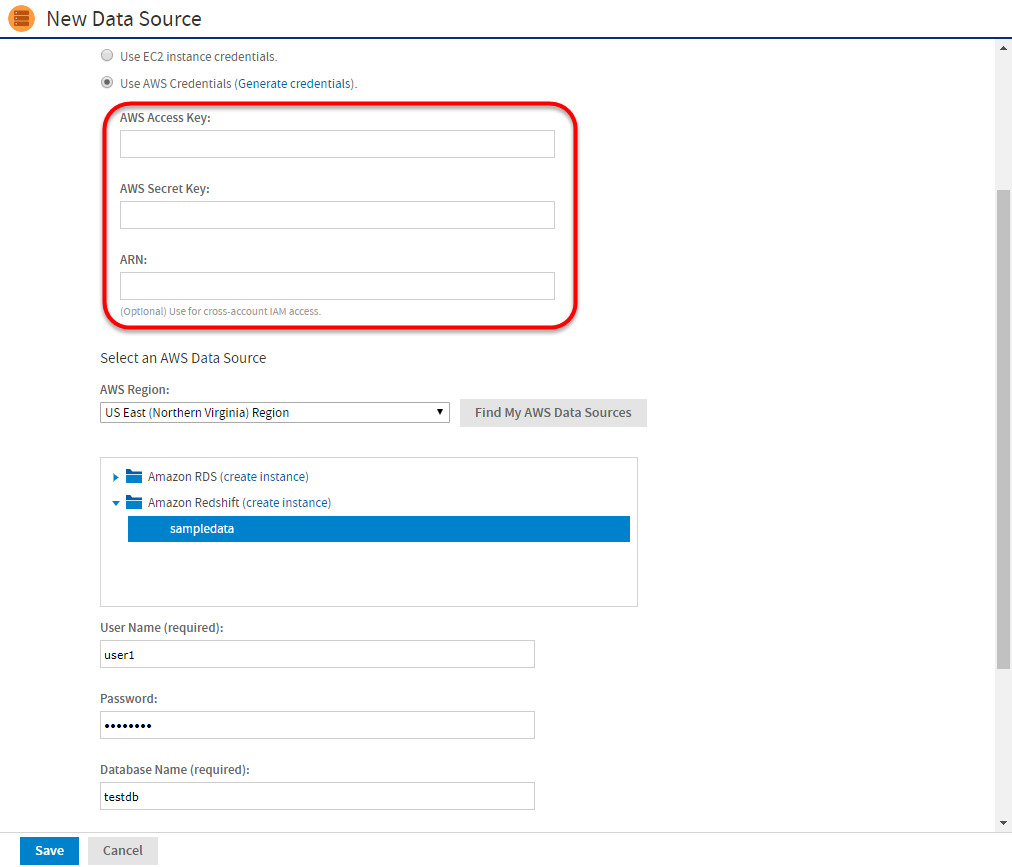 aws credentials