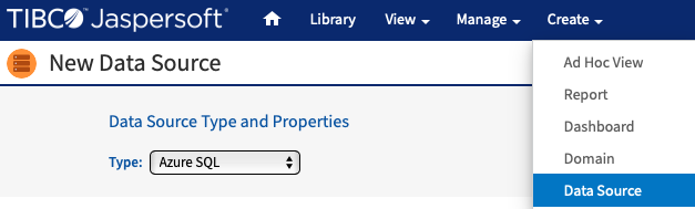 azure SQL data source