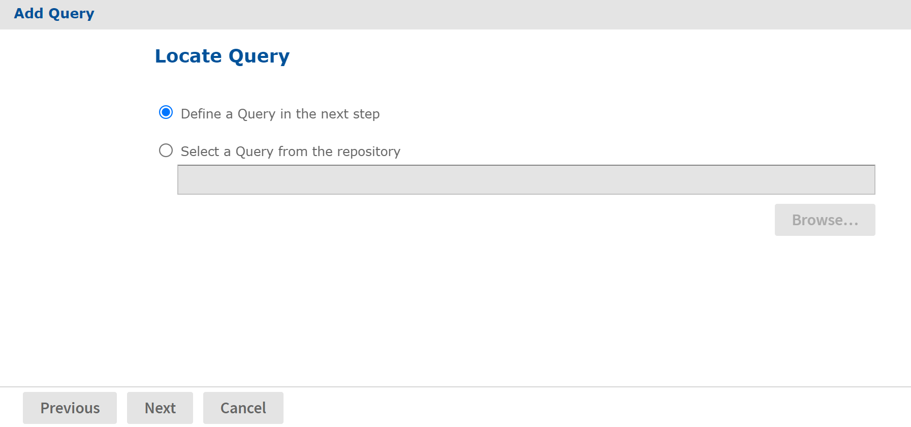 js AddInputControl AddQuery Locate