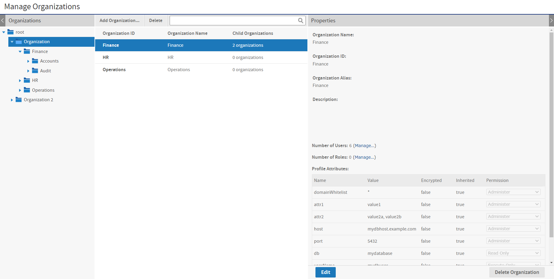 js Attributes Organization
