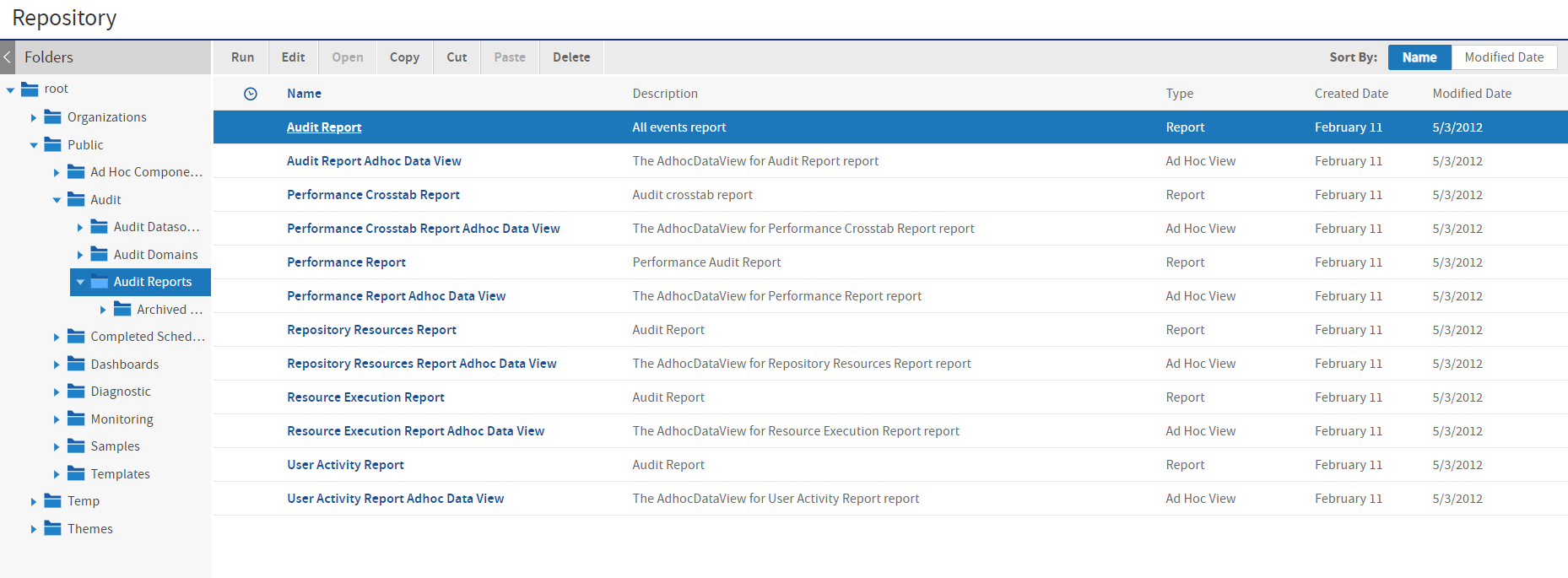 js Repository AuditReports