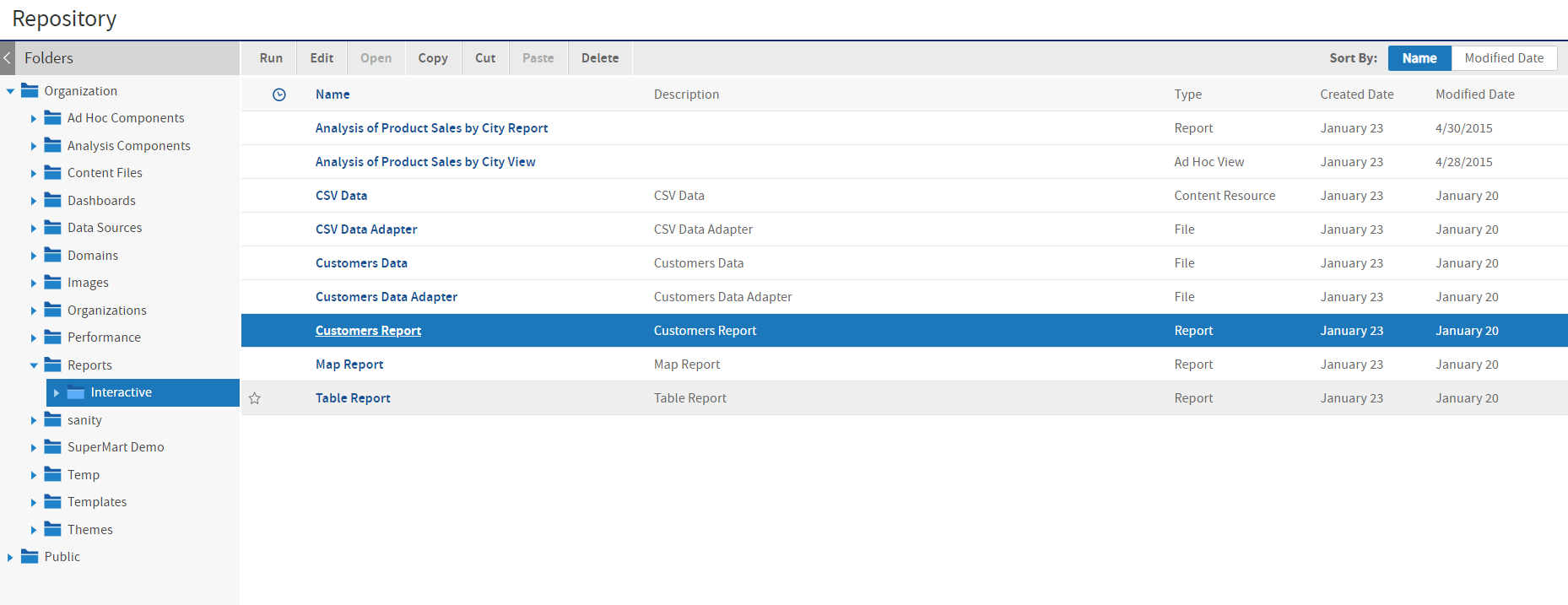 js Repository Browse