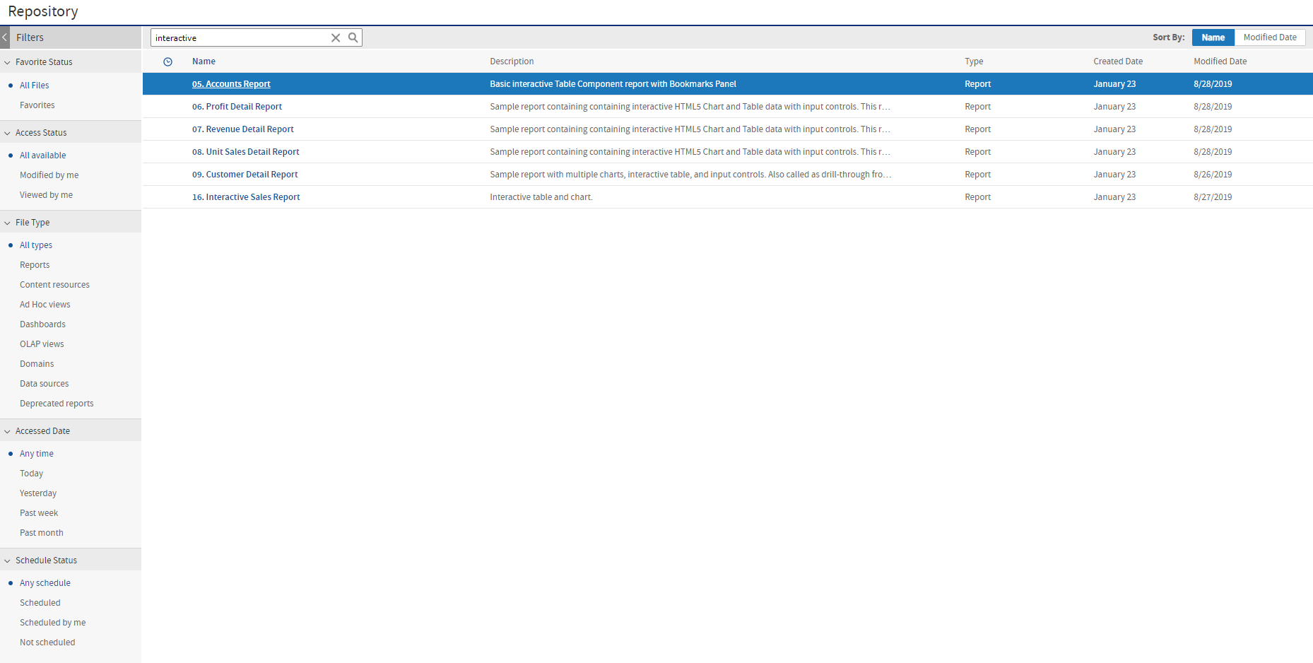 js Repository Search