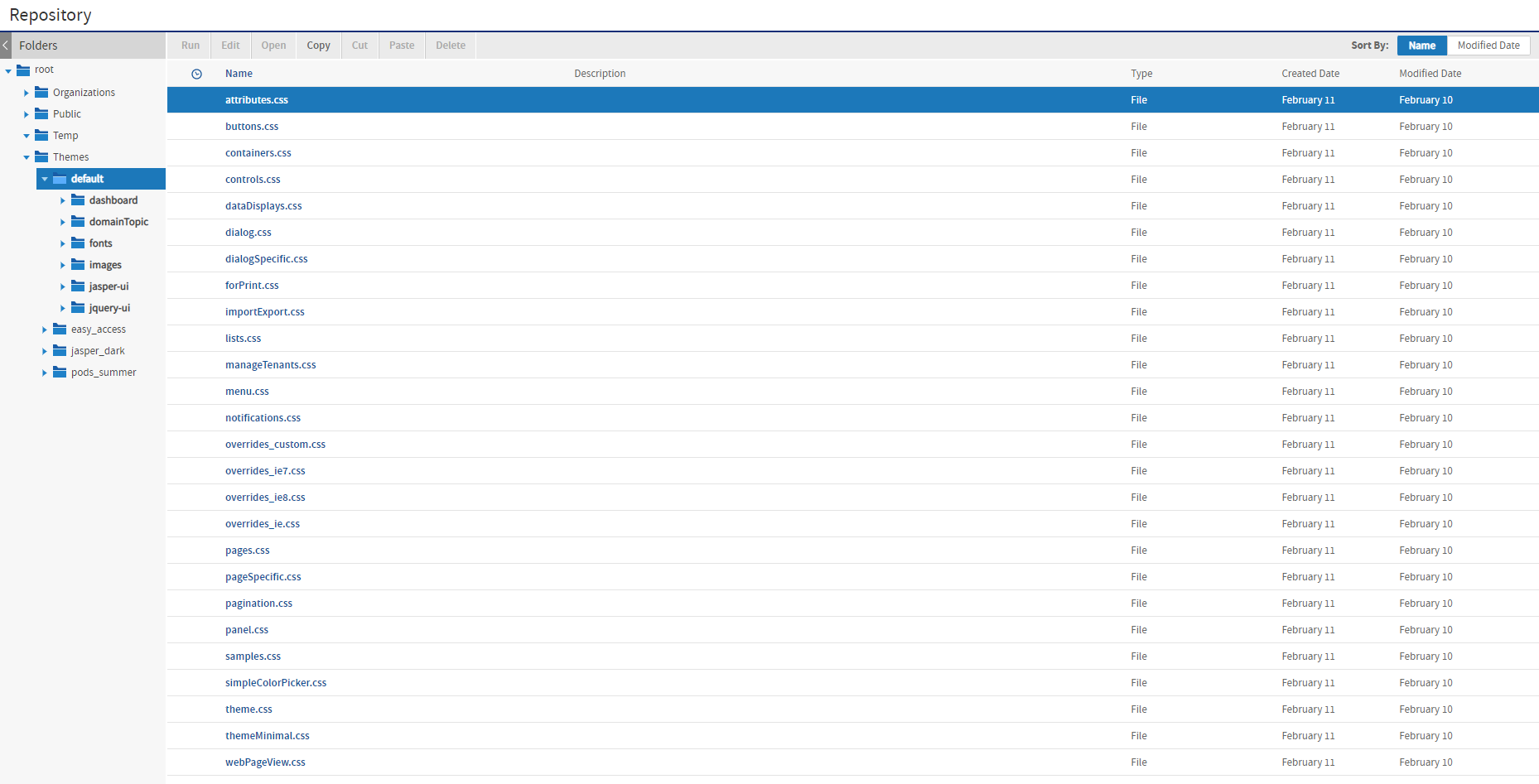 js Themes SystemLevel