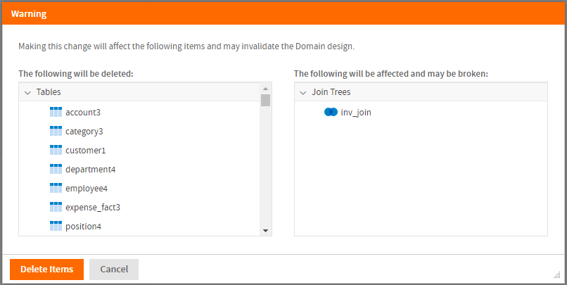 js DomainDesigner ReplaceDataSource Warning