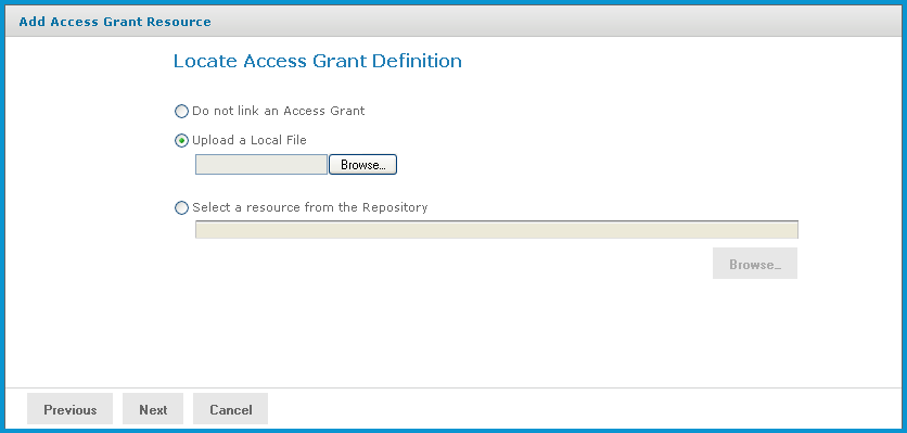 ja add view locateaccessgrantdefinition