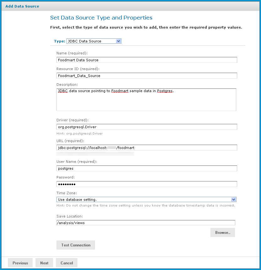 ja add view setdatasourcetypeproperties