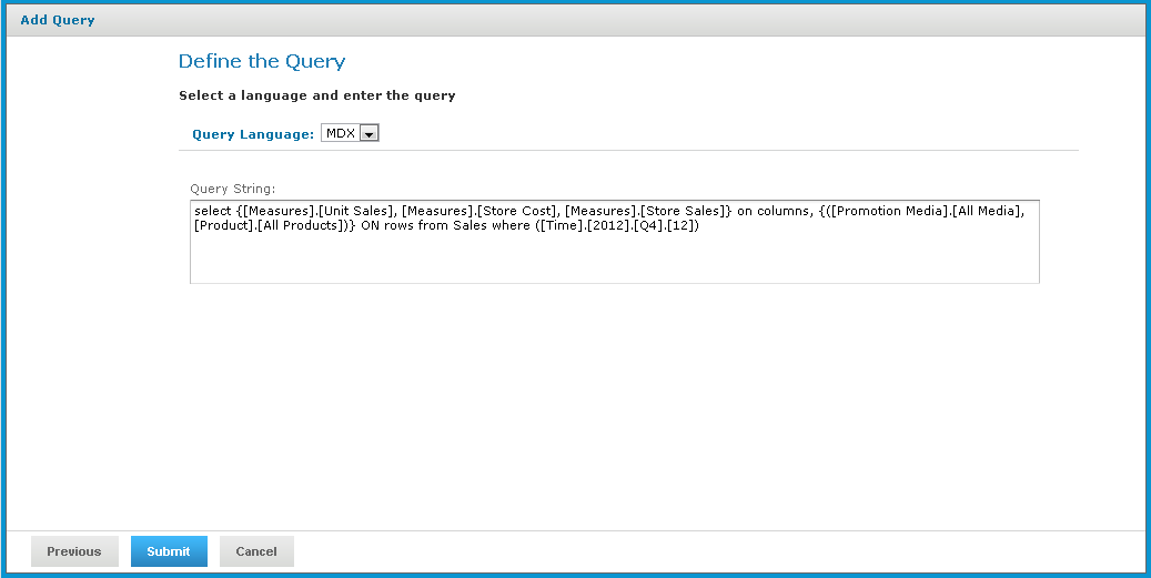 ja edit view MDX query