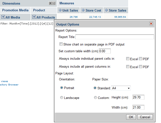 ja toolbar outputoptions