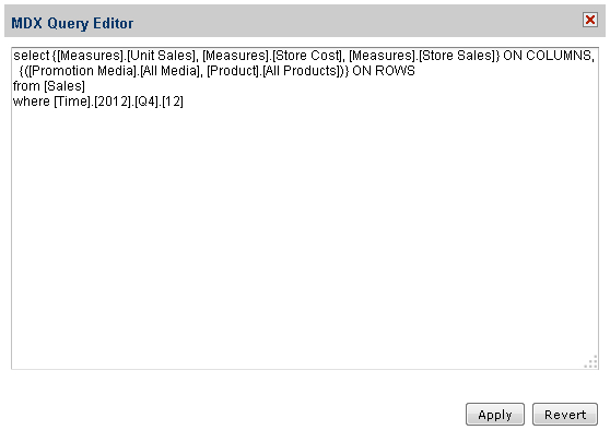 ja ug analysisview tools MDXqueryed