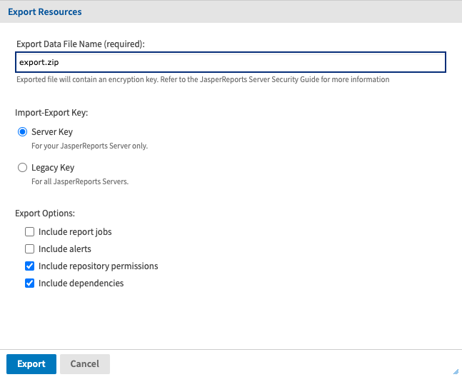 js AdHoc Template Export
