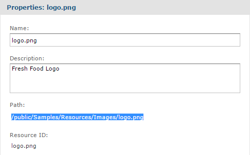js AdHoc Template ImageProperties