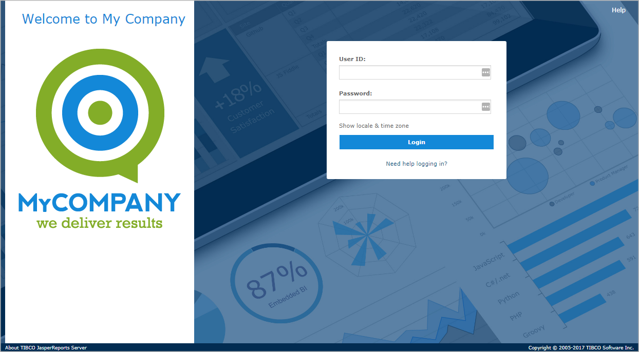 js Customization LoginLogo