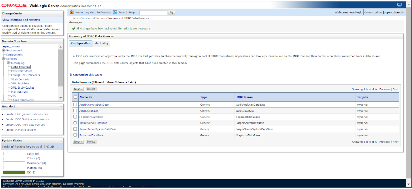 weblogic jndi add resources