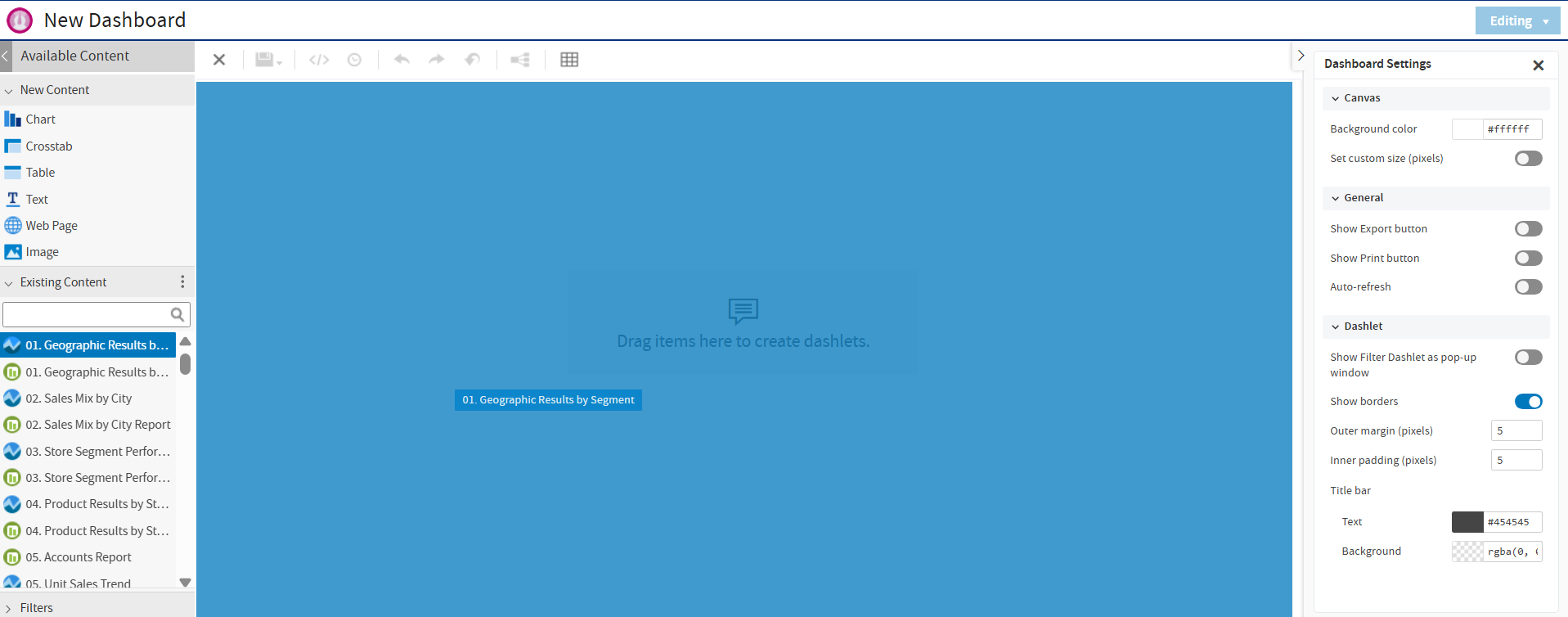 js Dashboard AddReport(Print)
