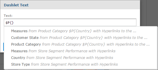 js Dashboard AutoComplete Parameters