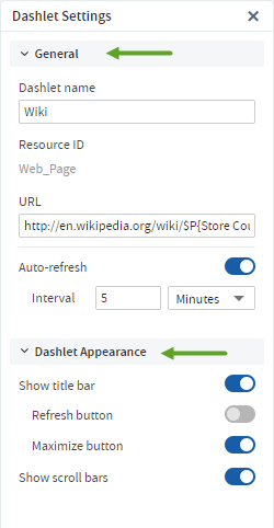 js Dashboard Dashlet WebBasicTab