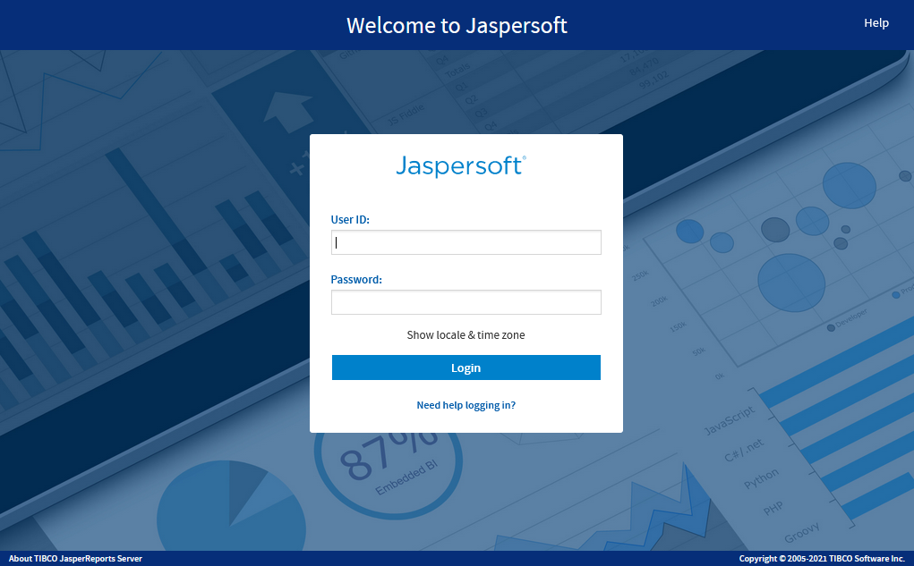 js Login fullpage