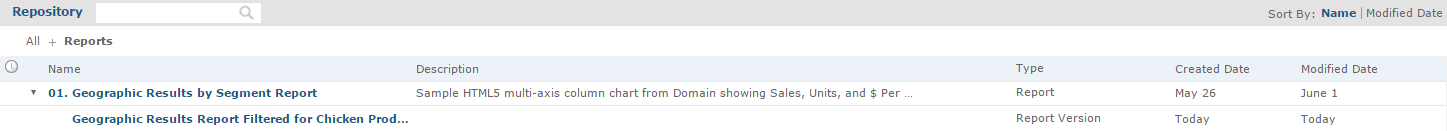 js Report Example FilteredOption