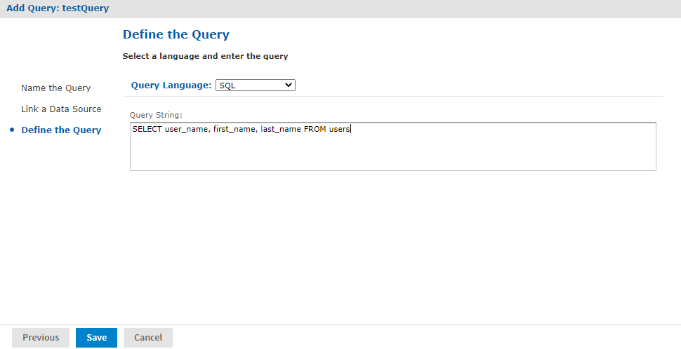 js ReportWizard InputControl QueryEdit