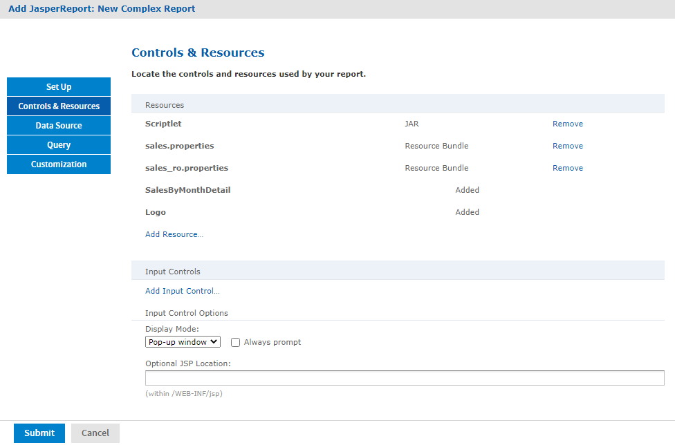 js ReportWizard ResourcesList undetected