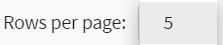 js alert row per page control