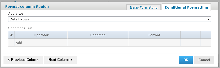 js dialog ConditionalFormatting