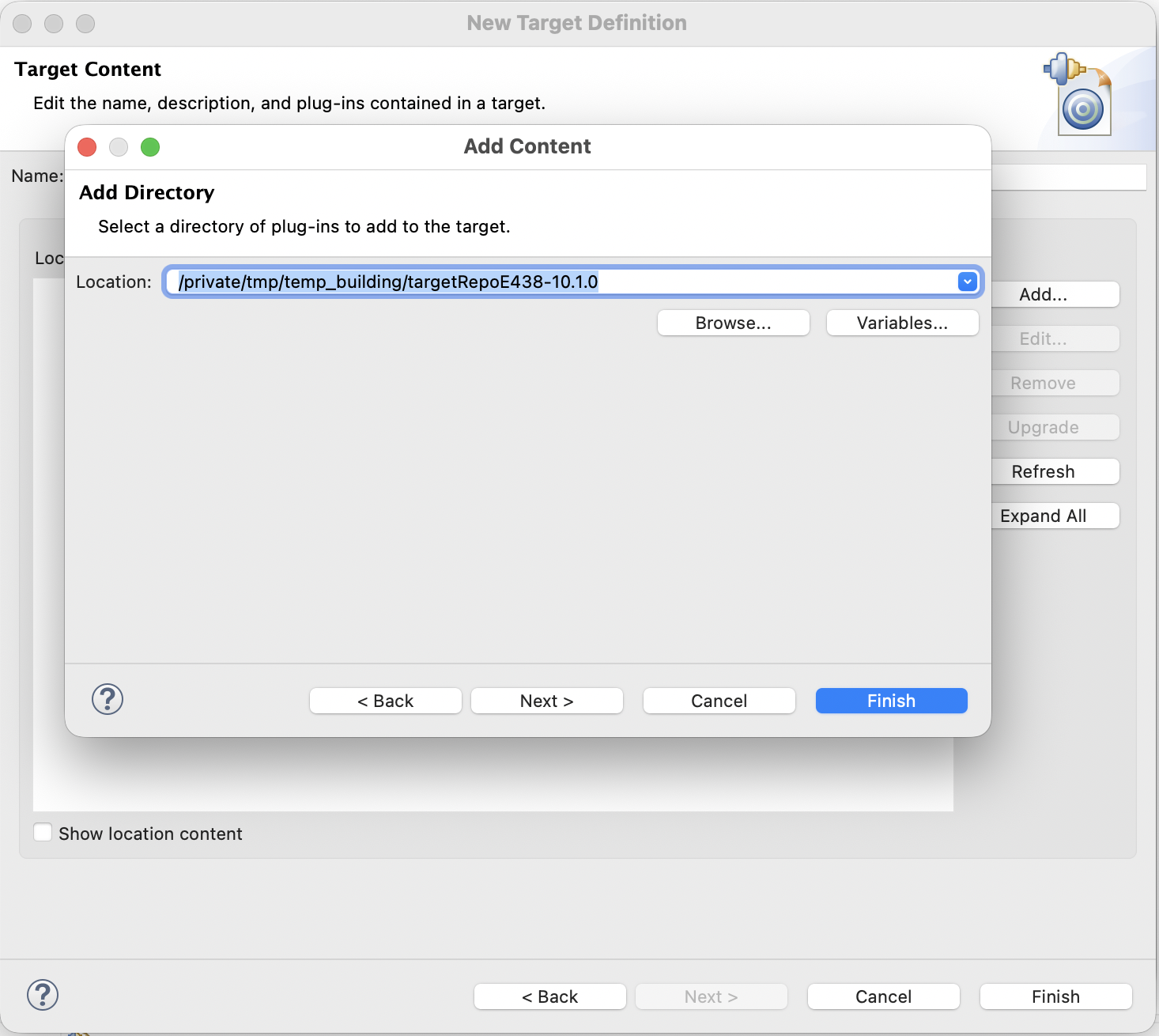 configuration targetPlatform