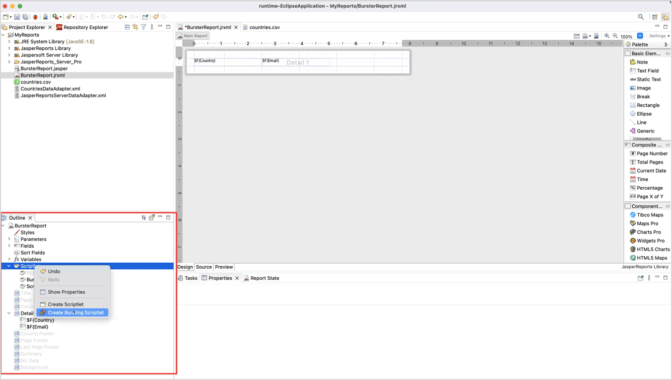 create scriptlet