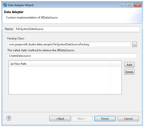 custom data adapter