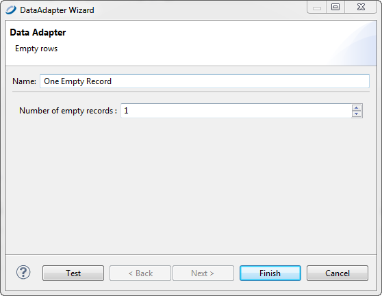 data adapter empty record