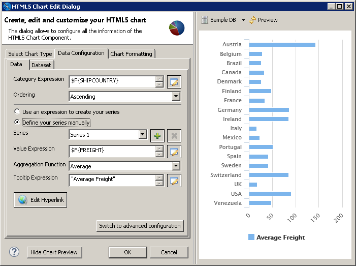 html5 charts bar dialog preview