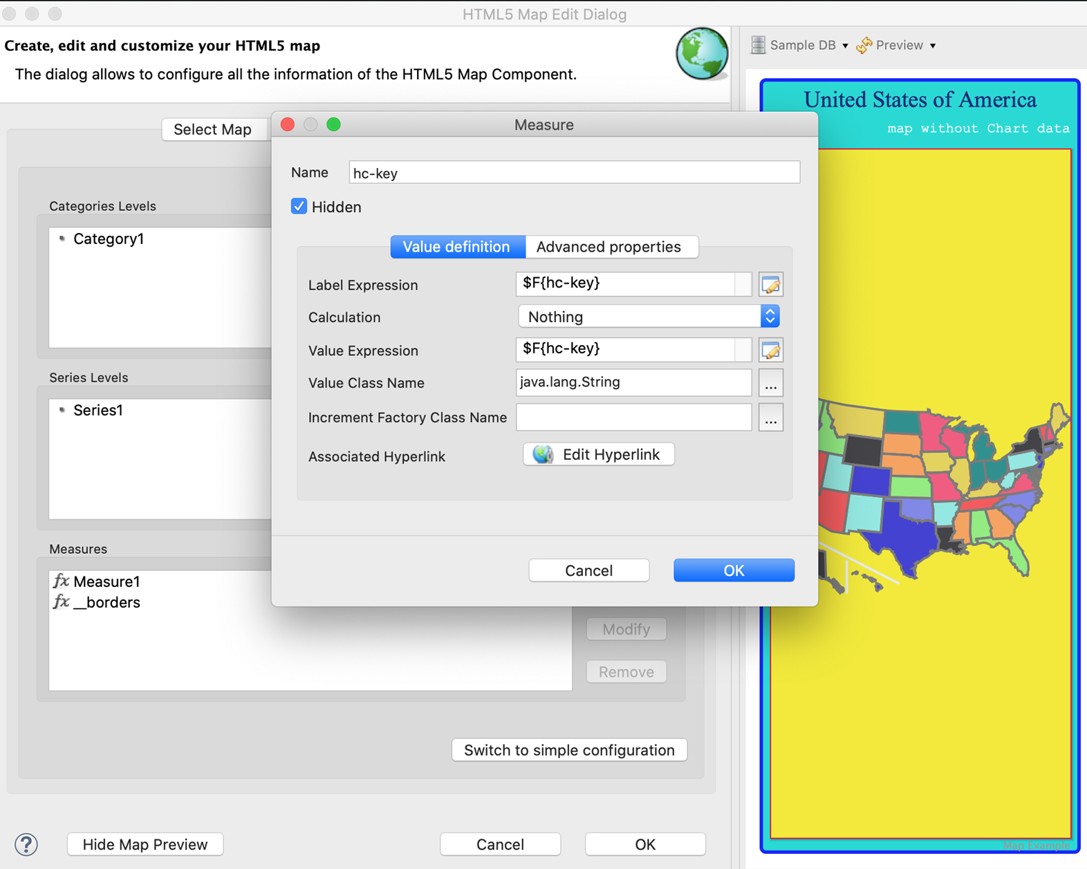 html5 map measure