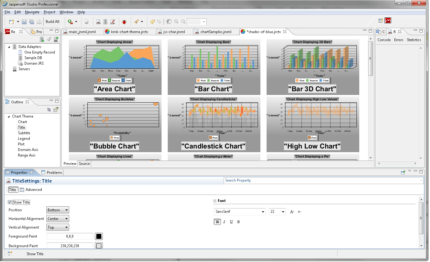 jss chart theme preview