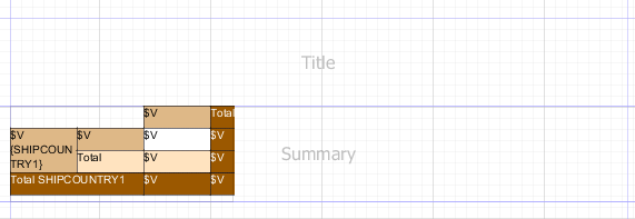 jss crosstab in report design