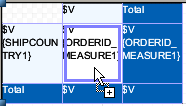jss crosstab measure add textfield