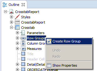 jss crosstabs create row group