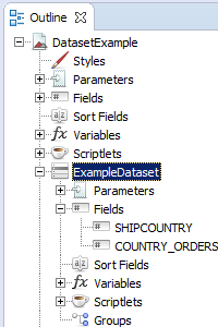 jss datasets fields in outline