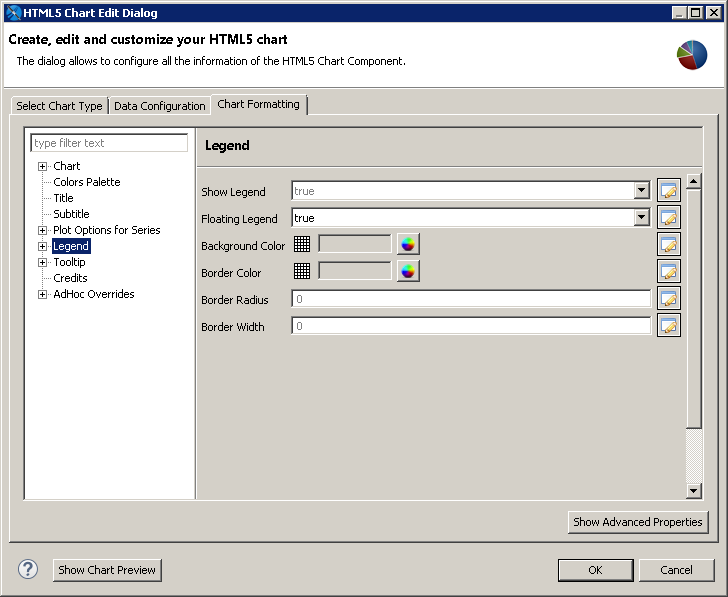 jss html5 charts formatting legend