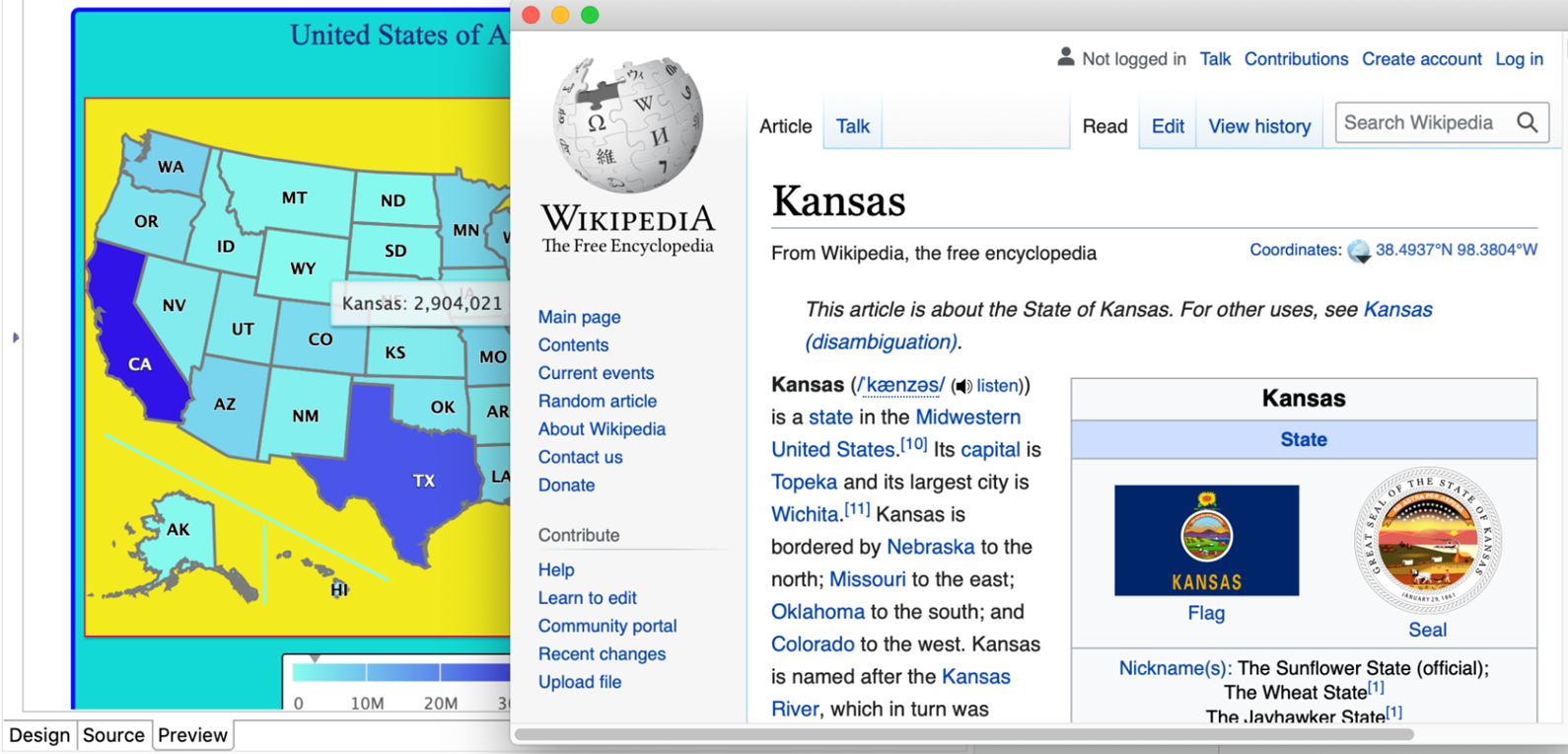 jss html5 map hyperlink