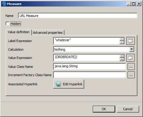 jss hyperlink create URL Measure