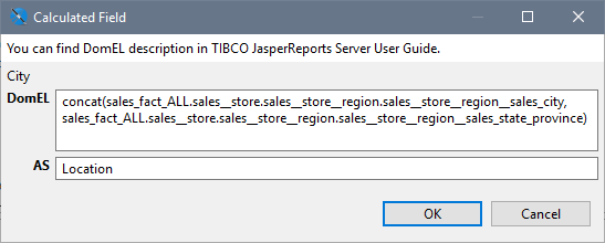 jss jasperQLDesigner CalculatedField