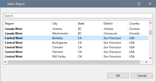 jss jasperQLDesigner FilterValues