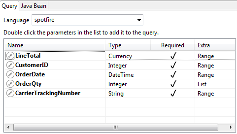 jss spotfire prompts inital