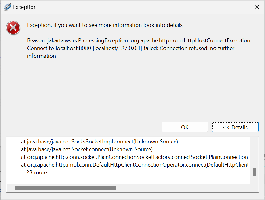 jss2jrs publishing jrl error