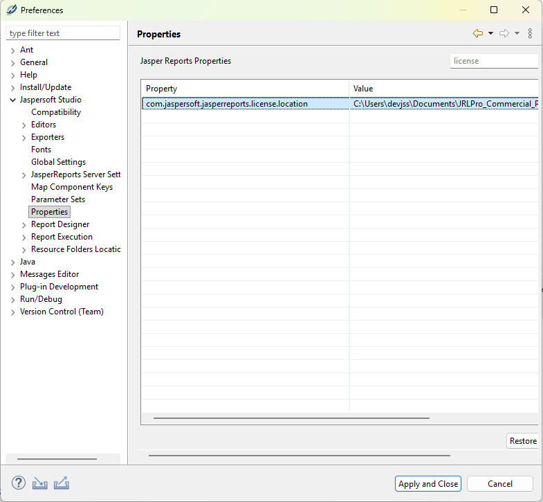 licensefile location