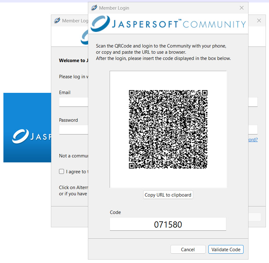 log in js community alt login qr 4